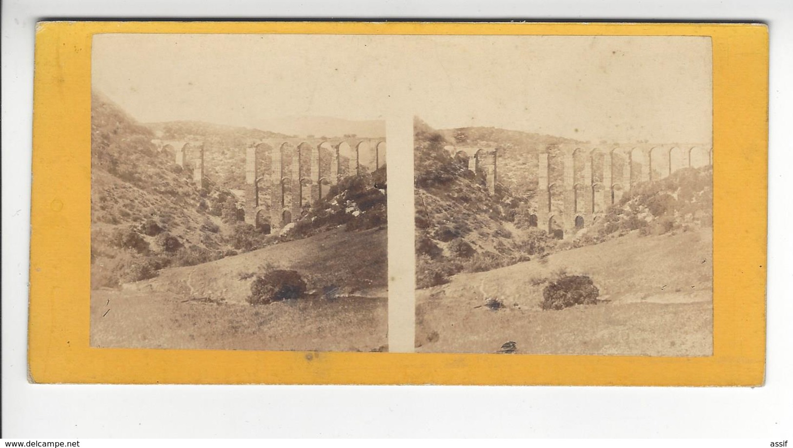 ALGERIE Cherchell PHOTO STEREO CIRCA 1870 /FREE SHIPPING REGISTERED - Photos Stéréoscopiques