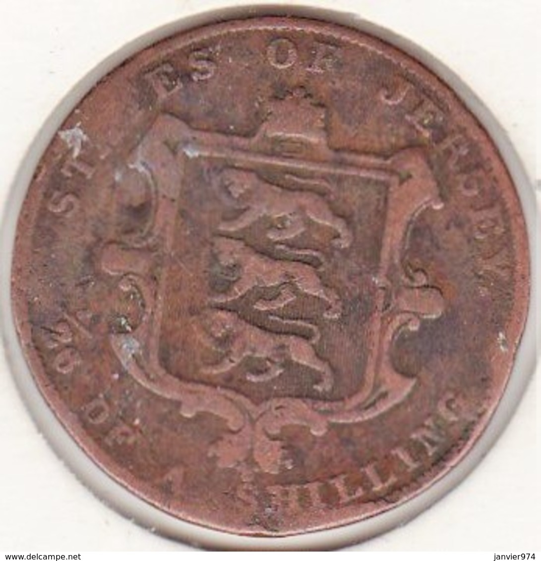 Jersey, 1/26 Shilling 1844. Victoria, Bronze , KM# 2 - Jersey