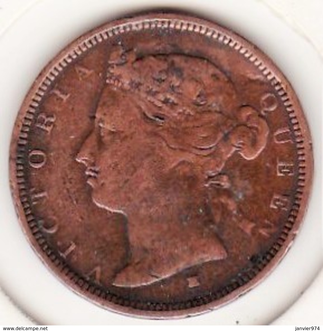 Ile Maurice. 2 Cents 1877 H, Victoria. KM# 8 - Maurice