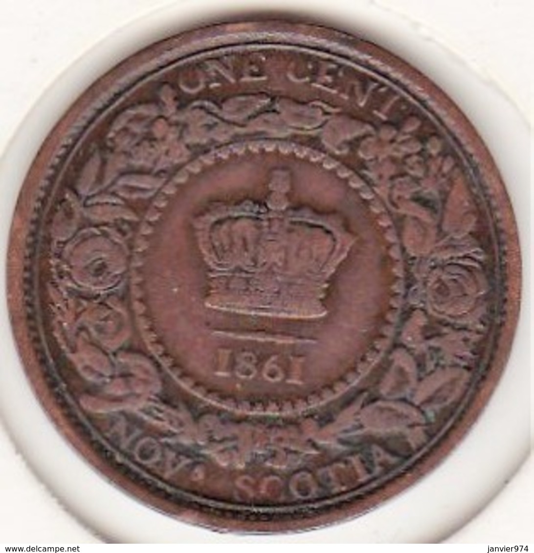 Canada. Nova Scotia / Nouvelle Ecosse 1 Cent 1861. Victoria - Canada