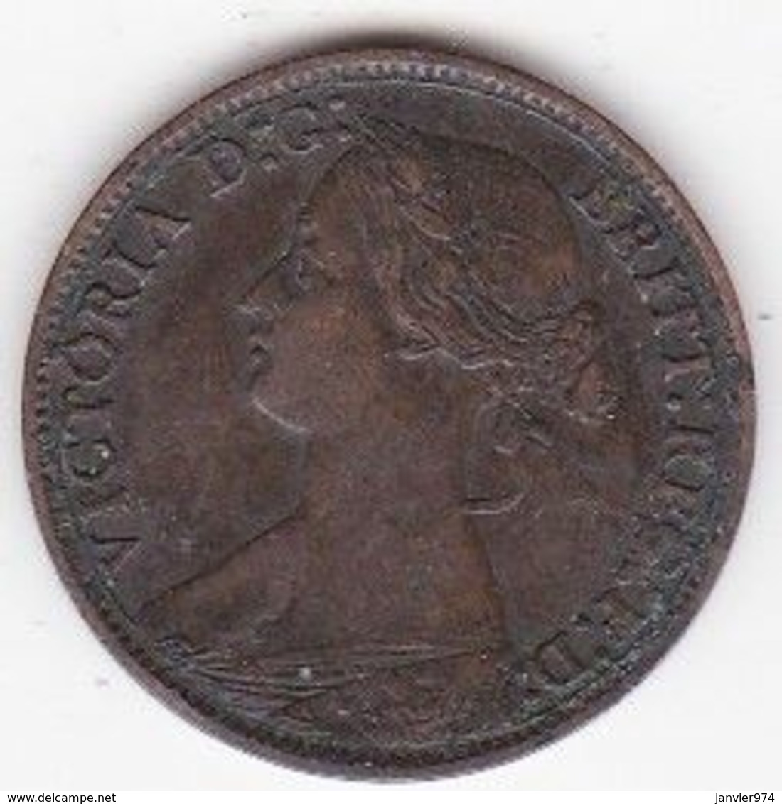 Grande-Bretagne. 1 Farthing 1866. Victoria - B. 1 Farthing