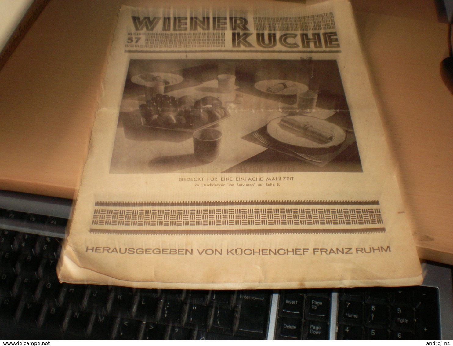 Wiener Kuche Herausgegeben Von Kuchenchef Franz Ruhm Nr 57 Wien 1935 24 Pages - Essen & Trinken