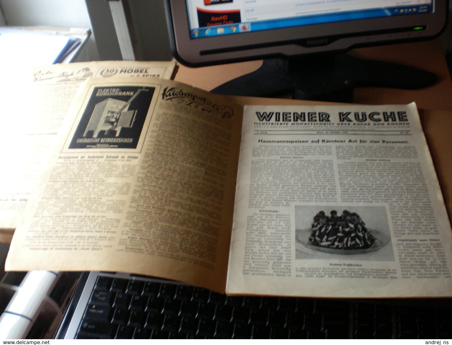 Wiener Kuche Herausgegeben Von Kuchenchef Franz Ruhm Nr 60 Wien 1935 24 Pages - Food & Drinks