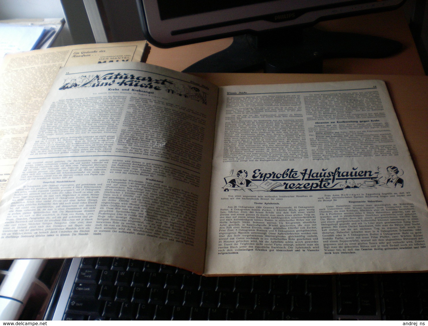 Wiener Kuche Herausgegeben Von Kuchenchef Franz Ruhm Nr 62 Wien 1935 24 Pages - Essen & Trinken