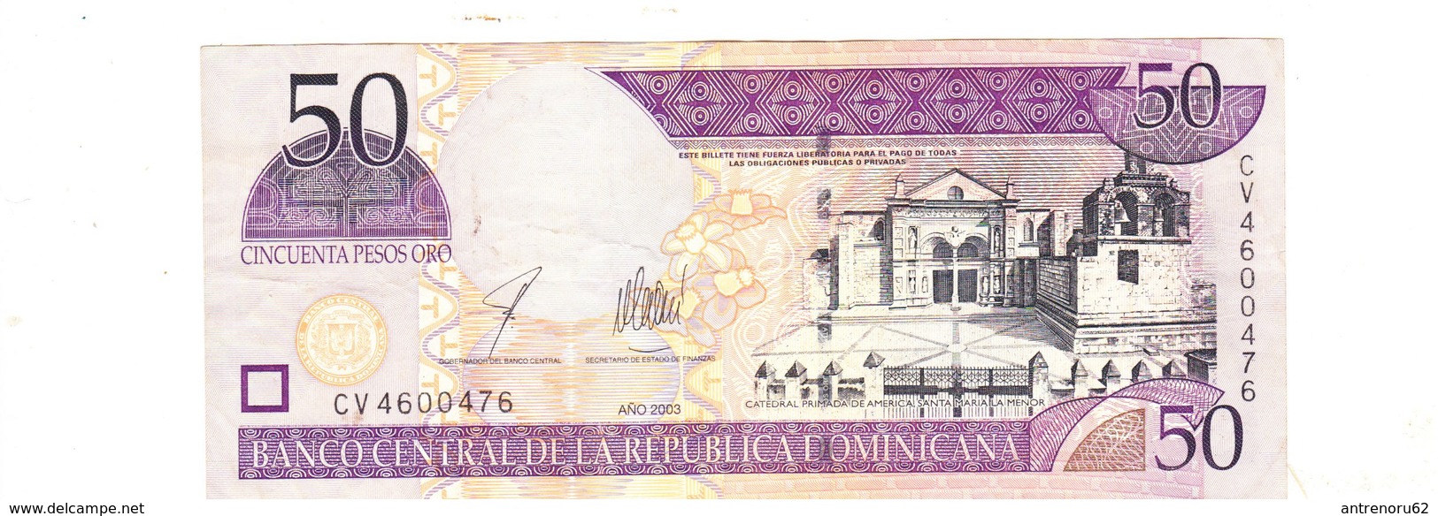 BANKNOTES-DOMINICANA-SEE-SCAN-CIRCULATED - Dominicana