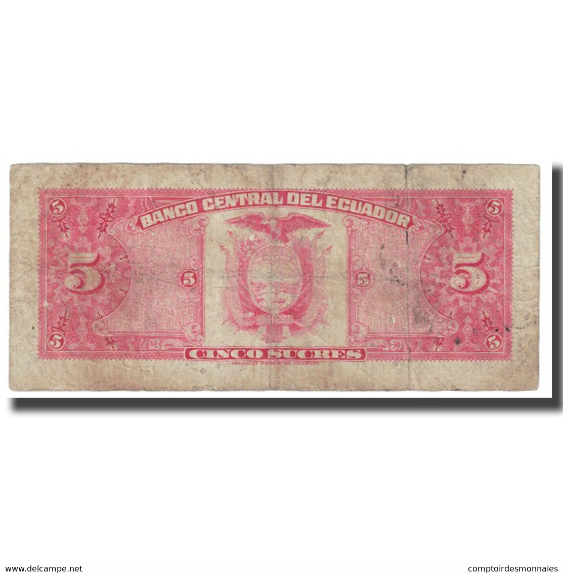 Billet, Équateur, 5 Sucres, 1983, 1983-04-20, KM:108b, TB - Equateur