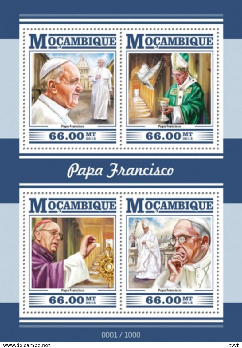 Mozambique, 2015. [moz15323] Pope Francis (s\s+m\s) - Papes