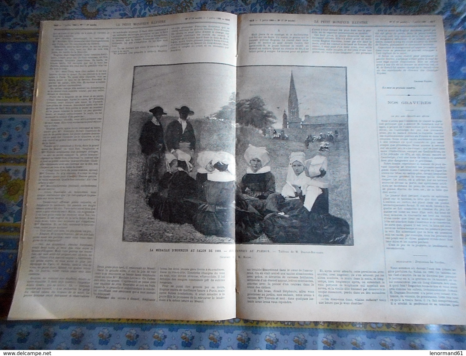 LE PETIT MONITEUR ILLUSTRE 07/07/1889 CAMBODGE JEU BRETAGNE AU PARDON DAGNAN BOUVERET EXPOSITION UNIVERSELLE HABITAT LUL - 1850 - 1899