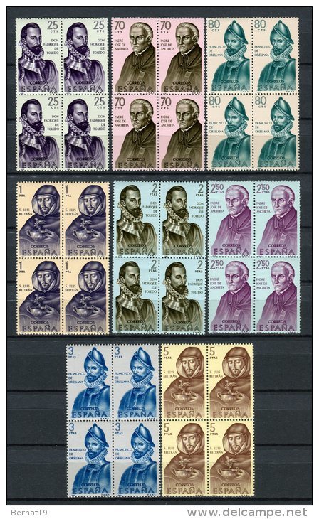 España 1965. Edifil 1678-85 X 4 ** MNH. - Ungebraucht