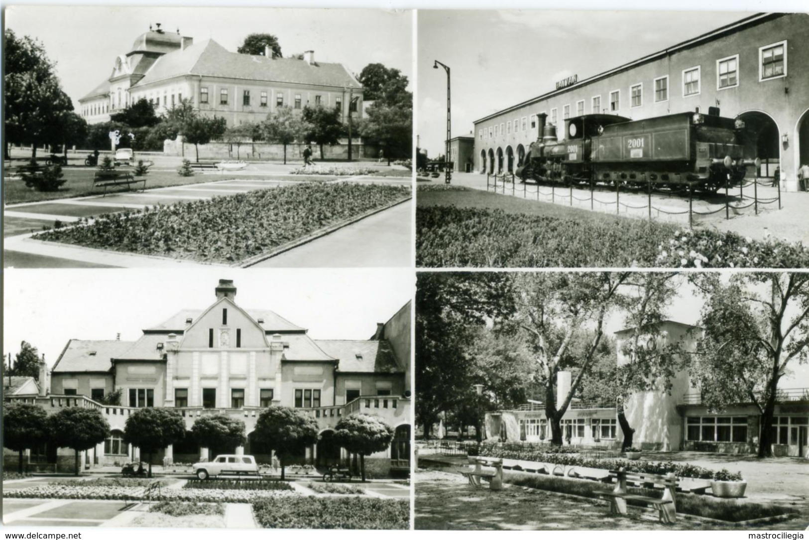 HUNGARY  UNGHERIA  HATVAN  Multiview  Palace And Steam Locomotive - Ungheria
