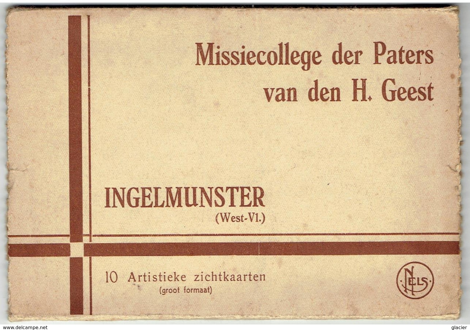 INGELMUNSTER - Missiecollege Der Paters Van Den H. Geest - Kompleet Mapje 10 Kaarten - Grootformaat - Ingelmunster