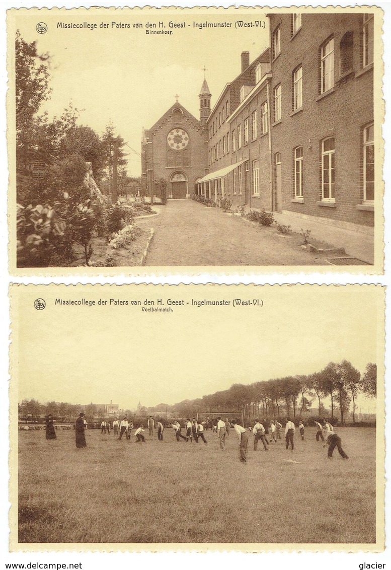 INGELMUNSTER - Missiecollege Der Paters Van Den H. Geest - Kompleet Mapje 10 Kaarten - Grootformaat - Ingelmunster