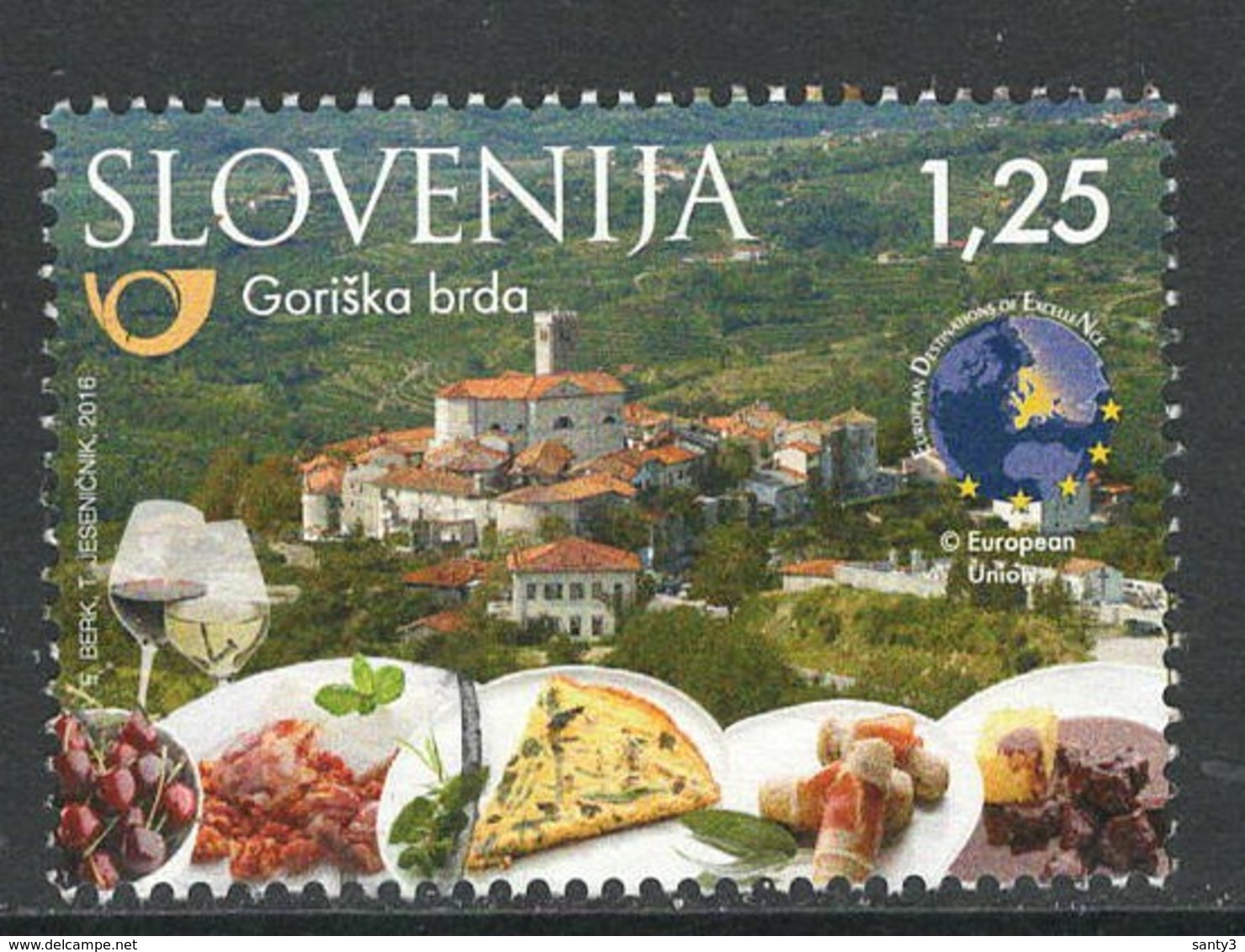 Slovenie, Yv 1003  Jaar 2016, Hogere Waarde,  Gestempeld - Slovénie