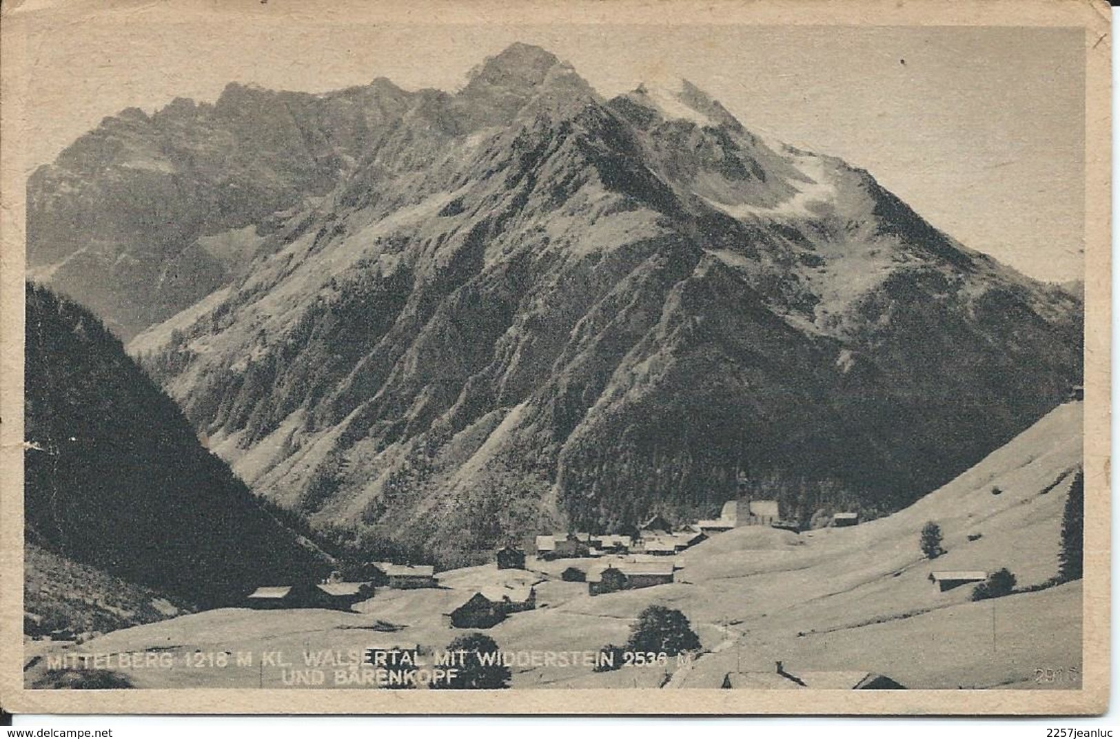 Franchise- Postes Aux Armées  Guerre 39/45 Sur CP Autriche Mittelberg - Militares