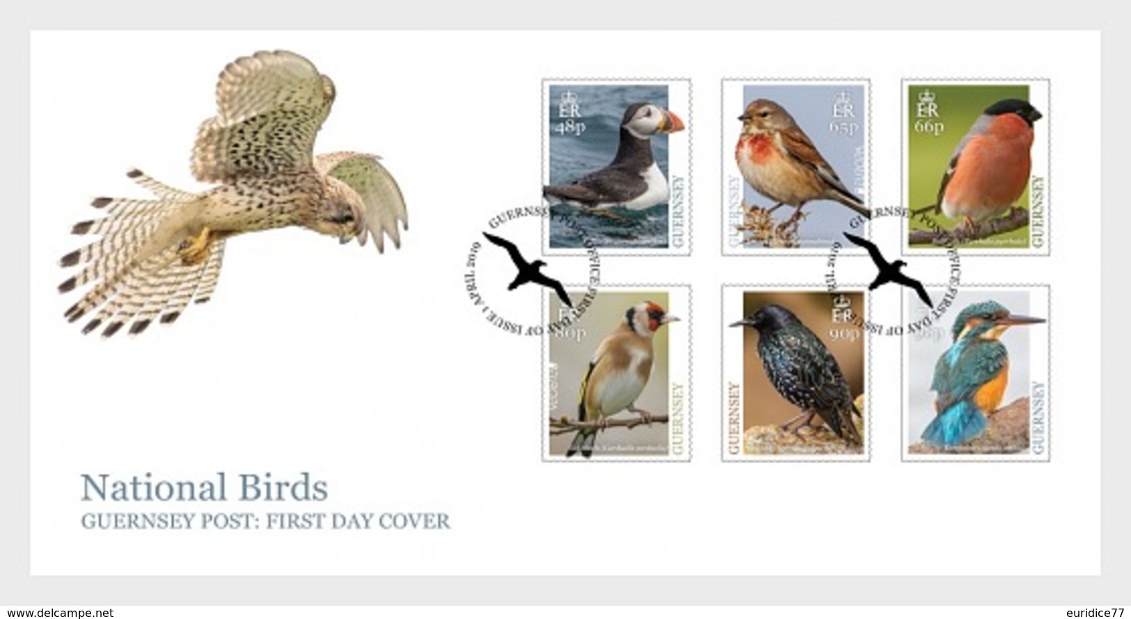Guernsey 2019 - Europa 2019 - National Birds FDC - Guernsey