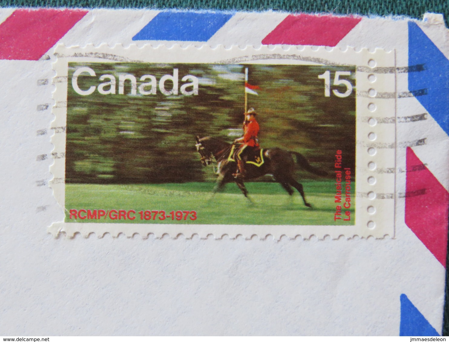 Canada 1973 Cover To England - Police On Horse (stamp Damaged) - Briefe U. Dokumente