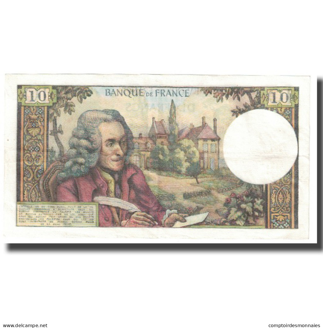 France, 10 Francs, Voltaire, 1969, 1969-11-06, SUP, Fayette:62.40, KM:147c - 10 F 1963-1973 ''Voltaire''