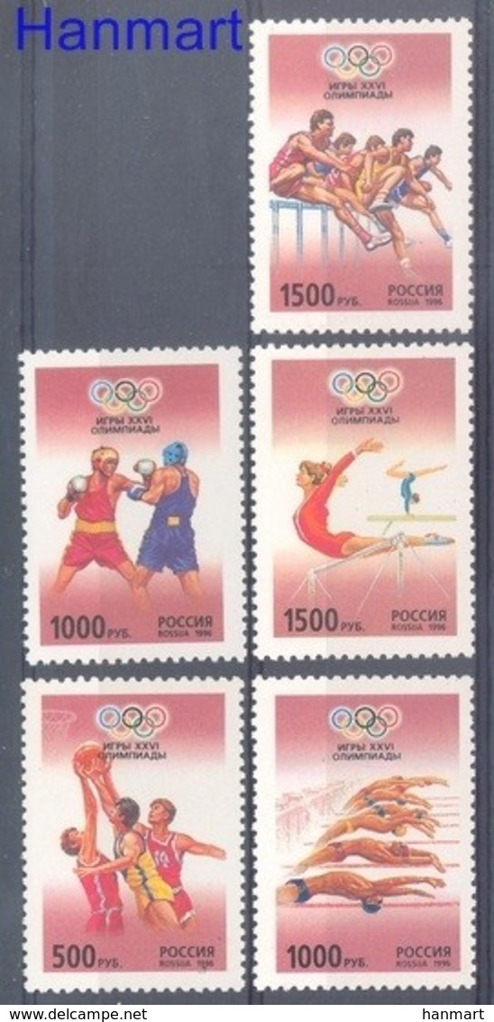 Russia 1996 Mi 514-518 MNH ( ZE4 RSS514-518 ) - Gymnastics