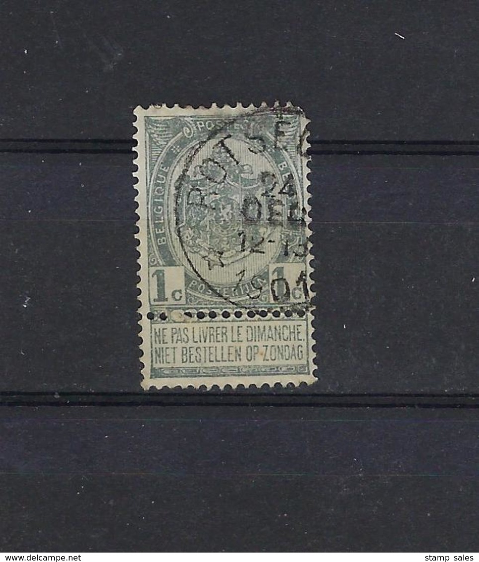 N°53 (ntz) GESTEMPELD *Rotselaer* 1901 COBA € 11,25 - 1893-1907 Armoiries