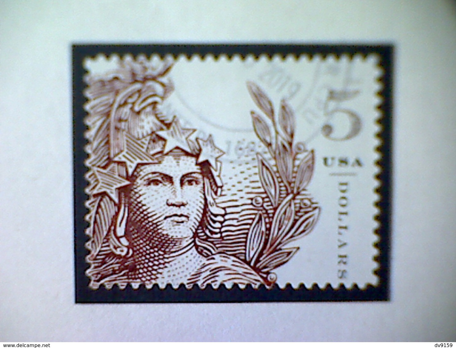 United States, Scott #5297, Used(o), 2018, Statue Of Freedom, $5.00, Olive Brown - Used Stamps