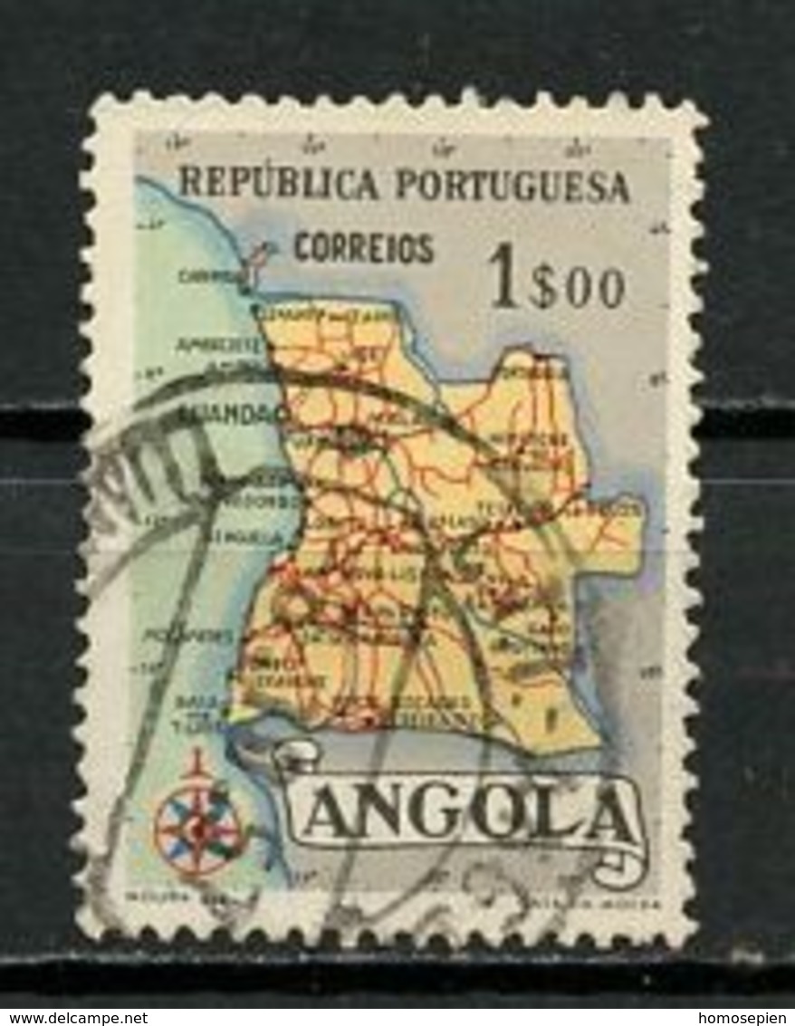 Angola 1955 Y&T N°384 - Michel N°384 (o) - 1a Carte - Angola