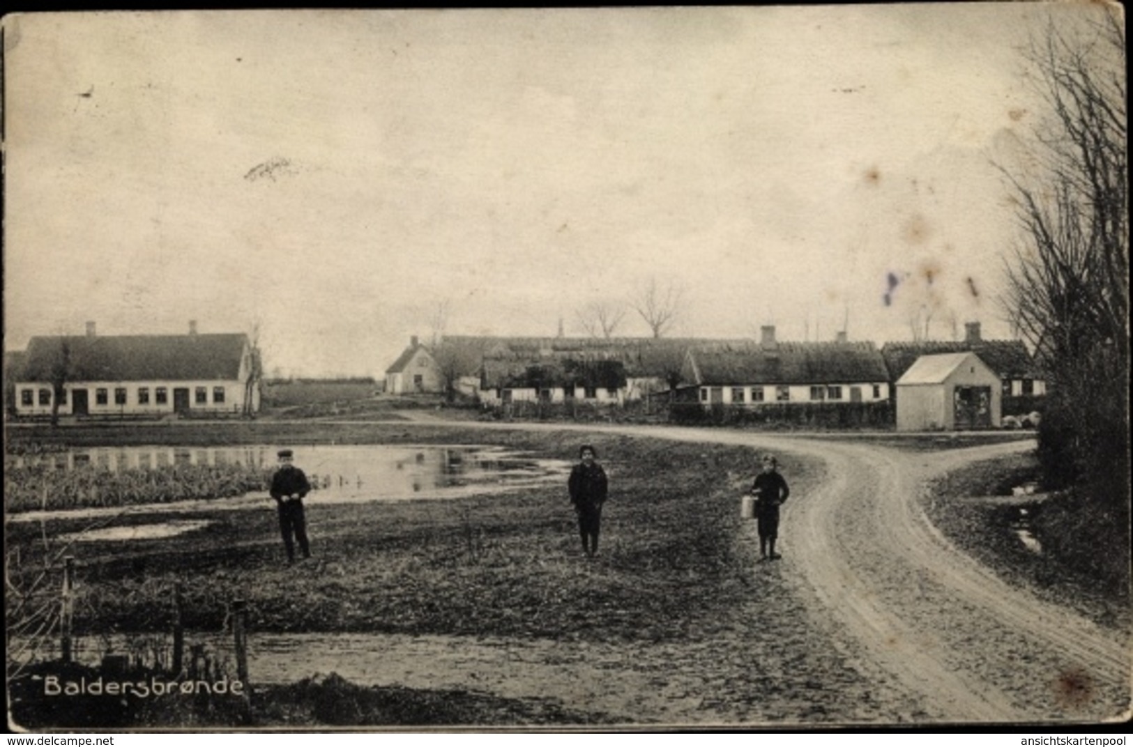 Cp Baldersbrønde Hedehusene Dänemark, Kinder Am Ortsrand - Dänemark