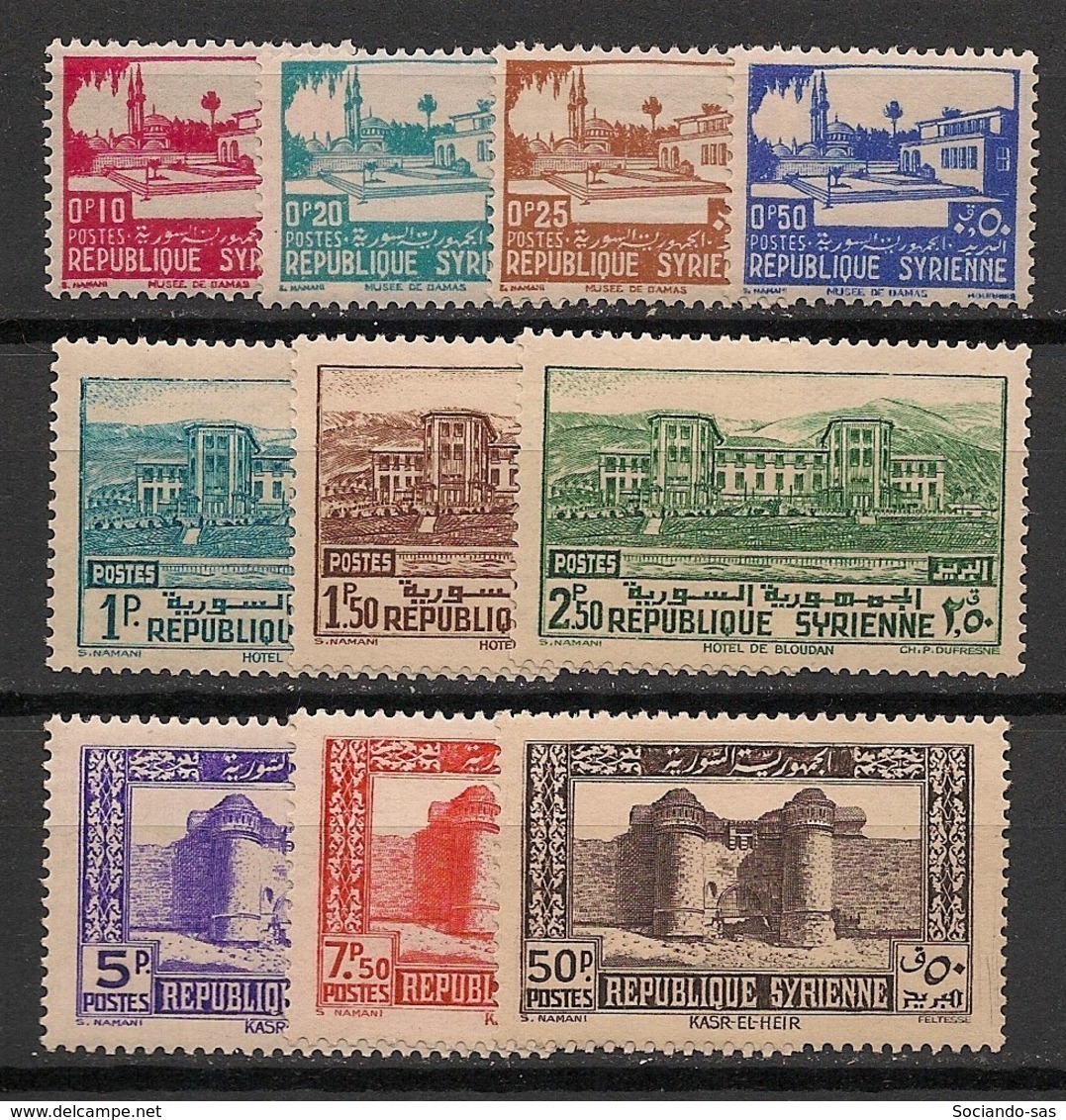 Syrie - 1940 - N°Yv. 250 à 259 - Série Complète - Neuf Luxe ** / MNH / Postfrisch - Unused Stamps