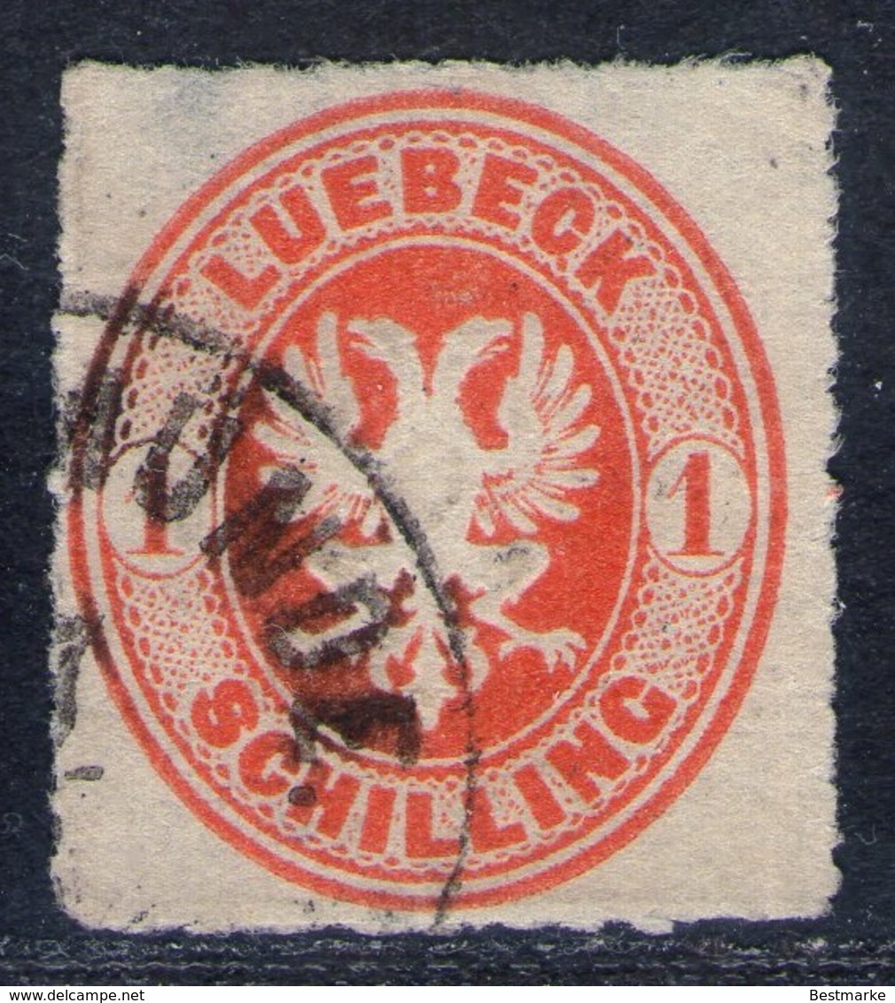 Lübeck 1 Shilling Orange Mit Ortsstempel TRAVEMÜNDE - Tief Signiert - Pracht - Lübeck