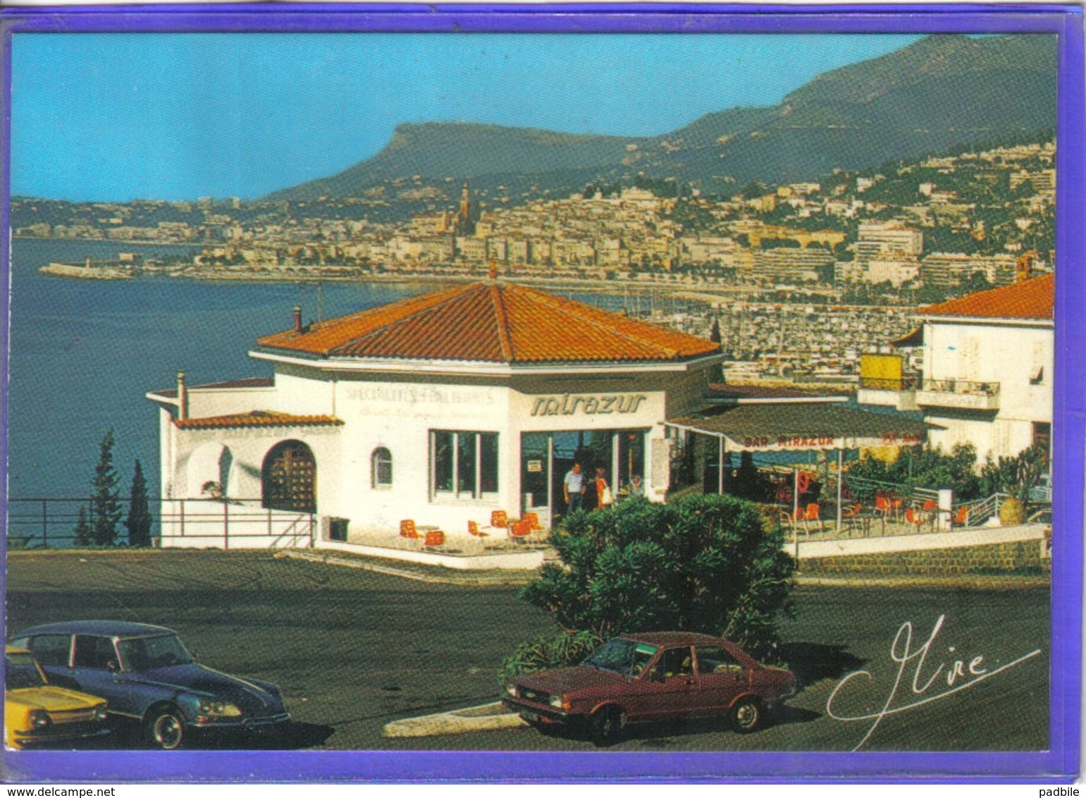 Carte Postale 06. Menton  DS Citroën  Ford  Simca 1000 Très Beau Plan - Menton