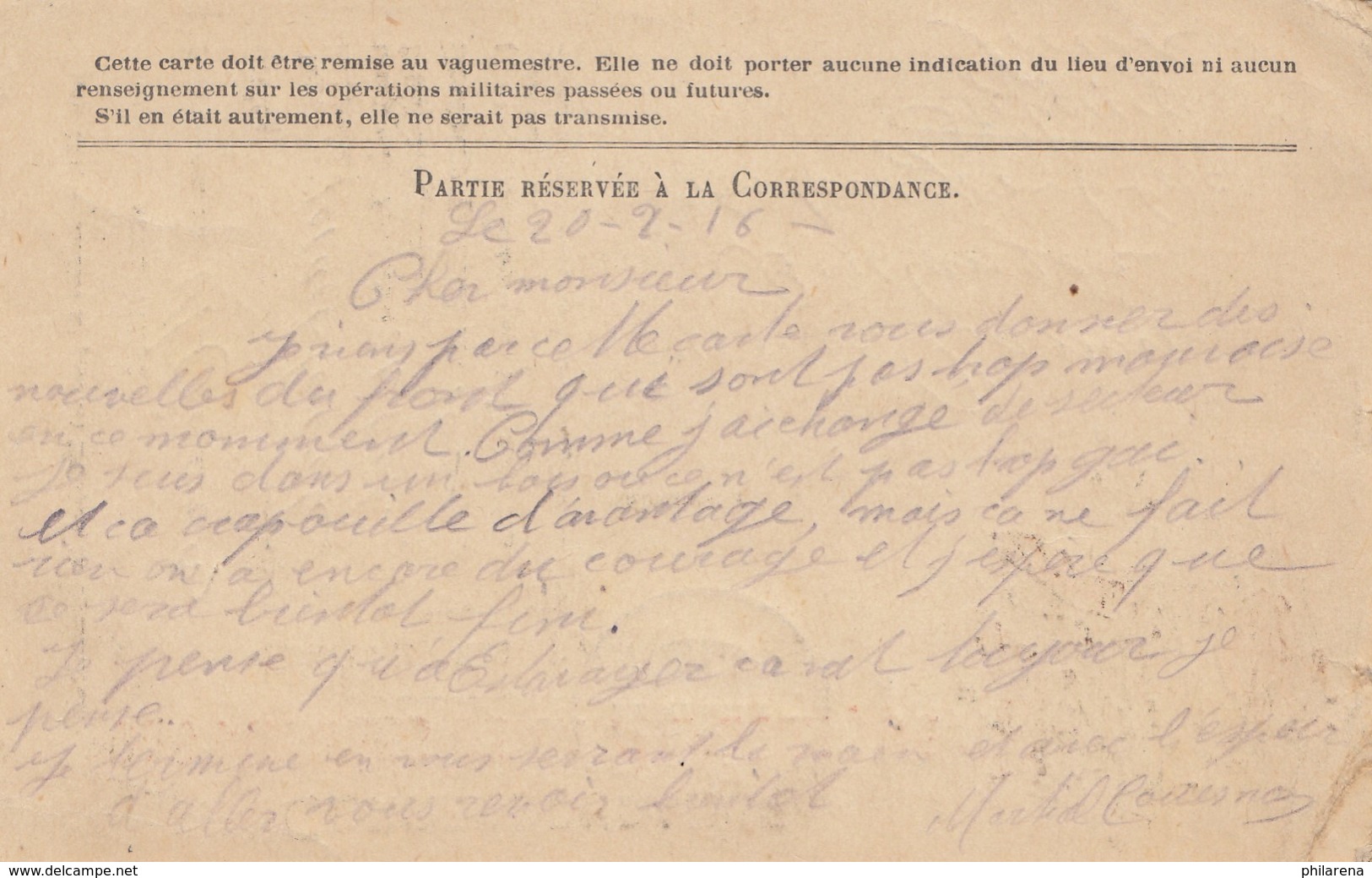 Frankreich: 1916: Post Card Militär In Die Schweiz - Sonstige & Ohne Zuordnung