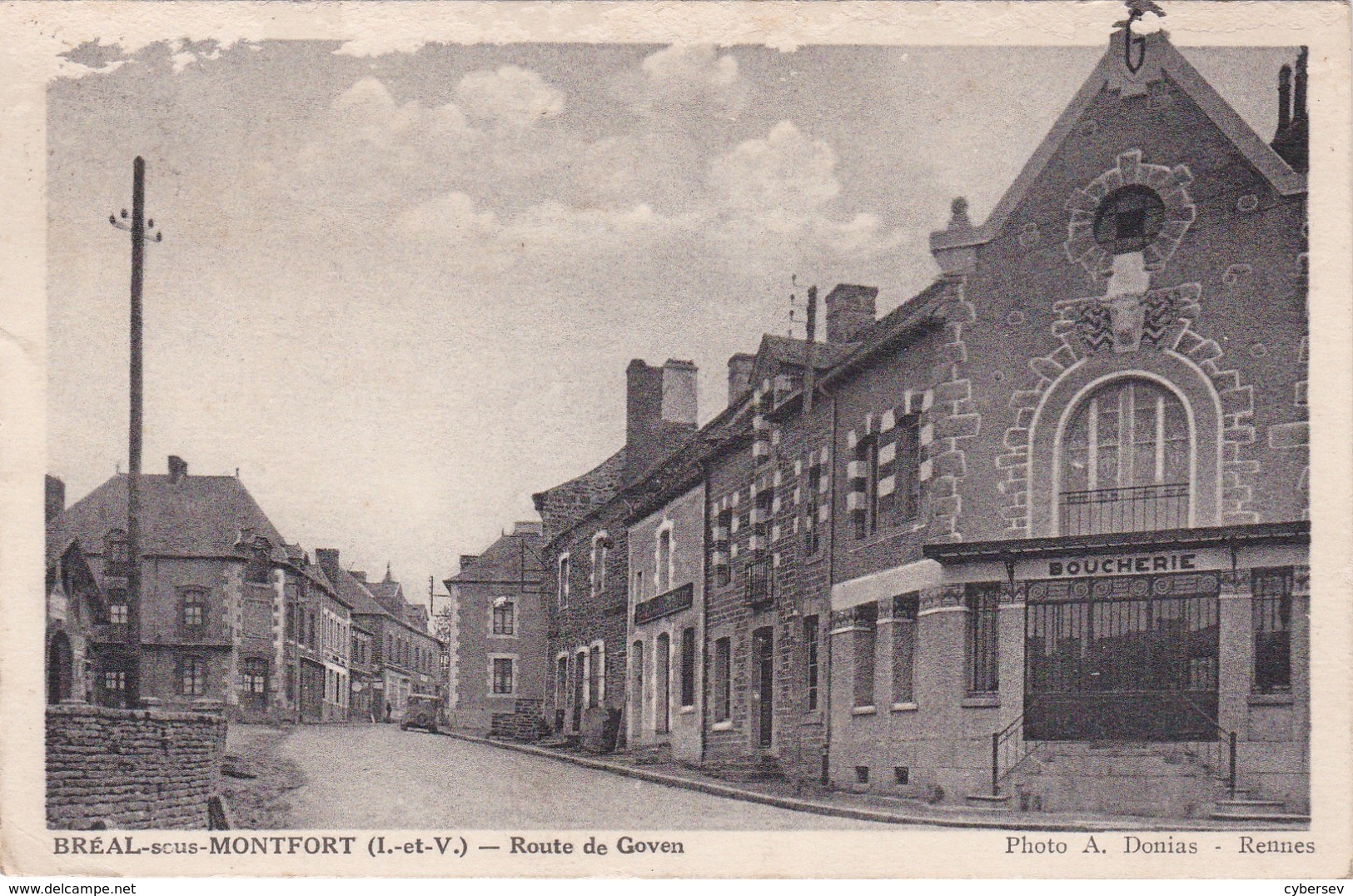 BREAL-sous-MONTFORT - Route De Goven - Boucherie - Autres & Non Classés