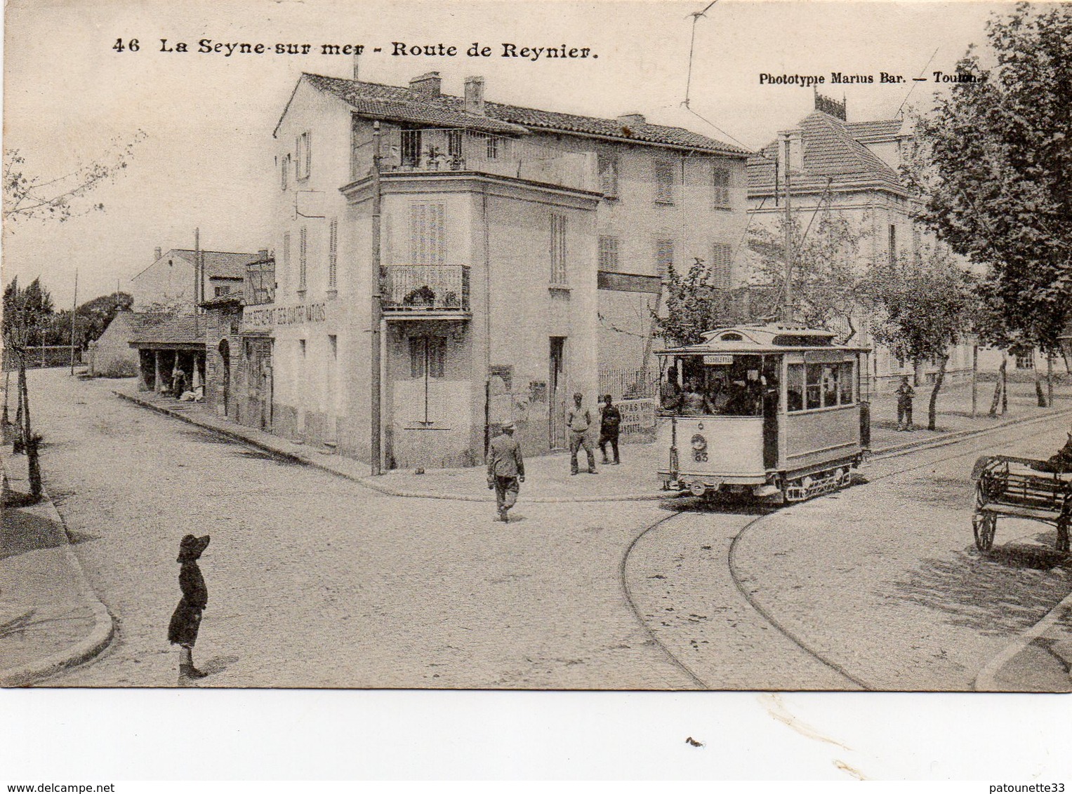 83 LA SEYNE ROUTE DE REYNIER ANIMEE TRAMWAY RESTAURANT CLICHE UNIQUE - La Seyne-sur-Mer