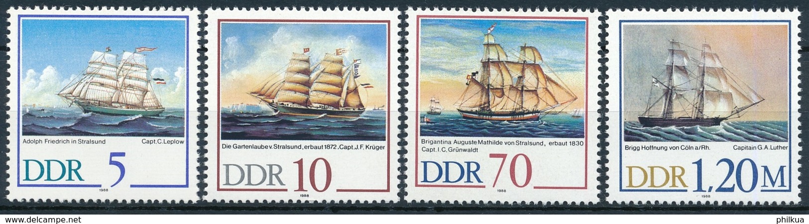 DDR - Postfrisch/** - Schiffe, Seefahrt, Segelschiffe, Etc. / Ships, Seafaring, Sailing Ships - Maritime