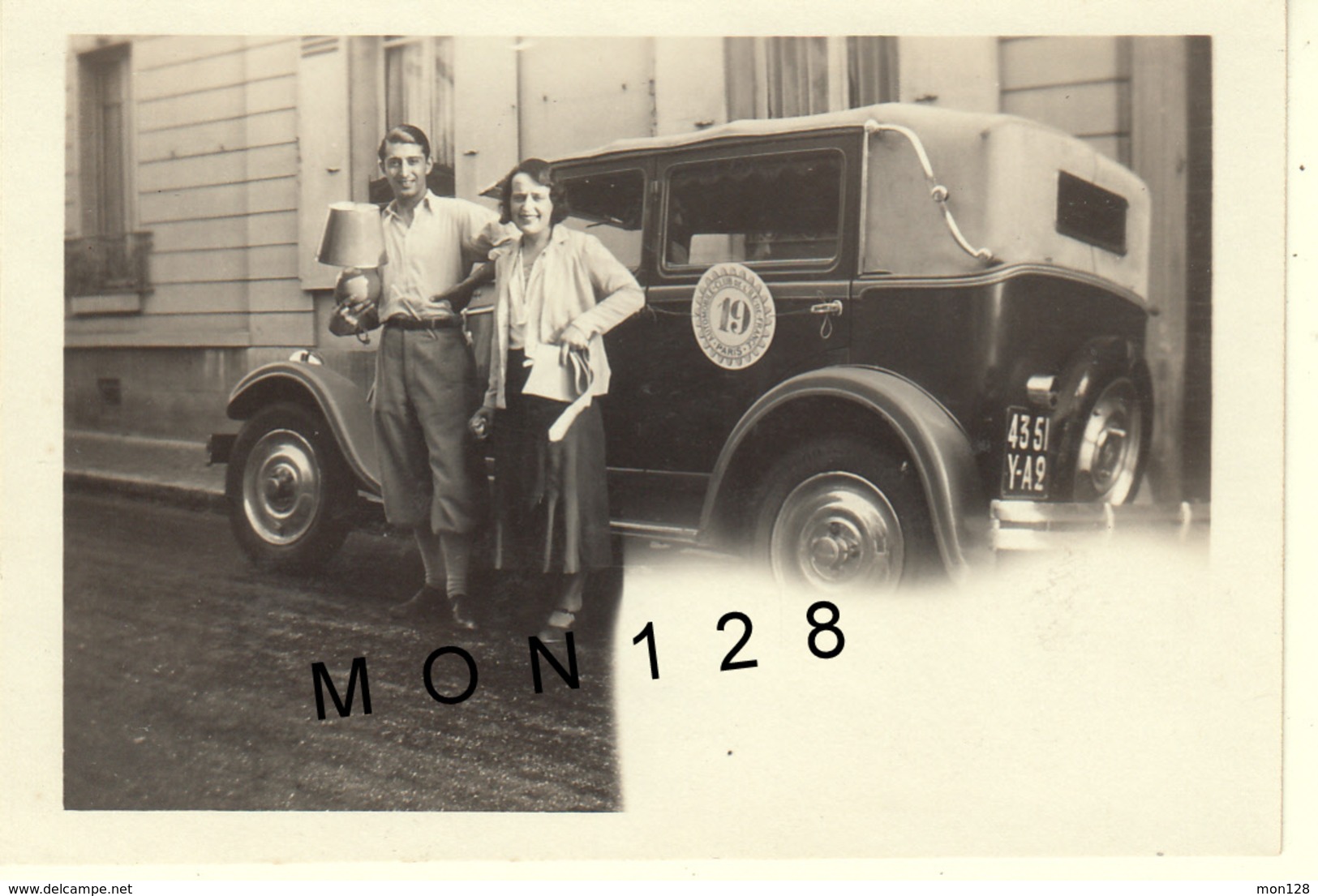 VOITURE AUTOMOBILE RENAULT ? RALLYE AUTOMOBILE DE MAINE ET LOIRE 1931- PHOTO 9x6 Cms - Automobili