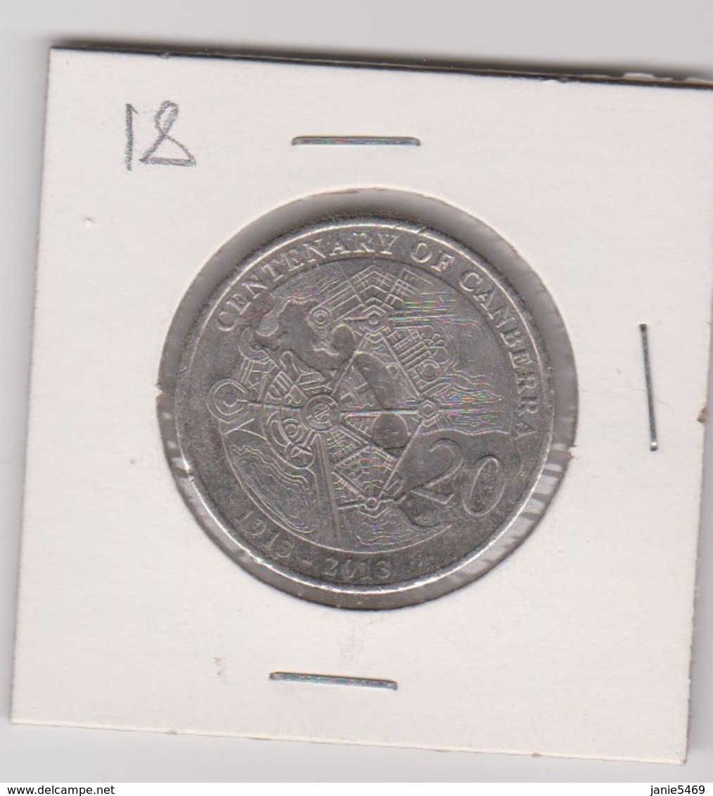 Australia 2013 20c Coin  Canberra Centenary - 20 Cents