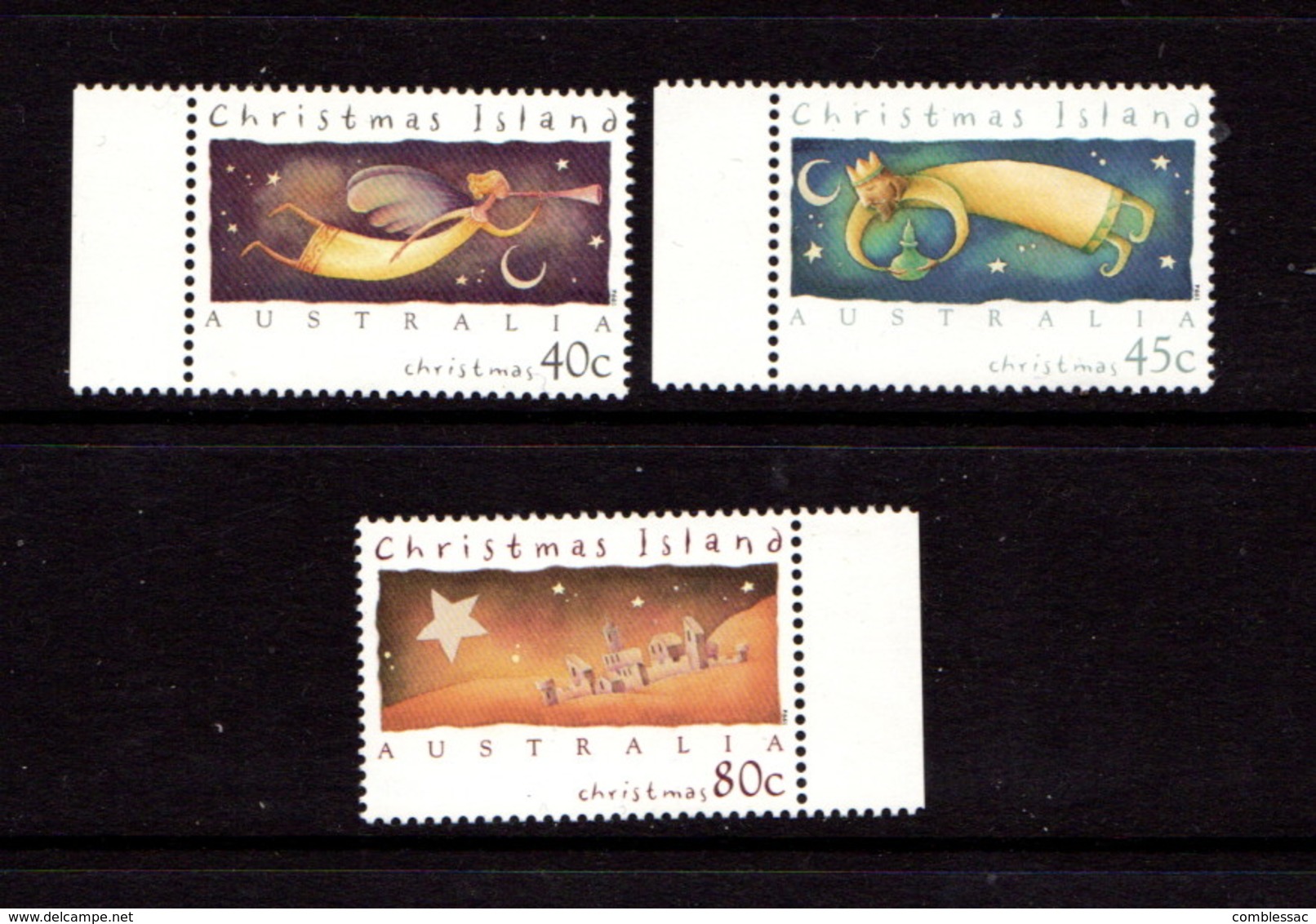 CHRISTMAS  ISLAND   1994    Christmas    Set  Of  3    MNH - Christmas Island