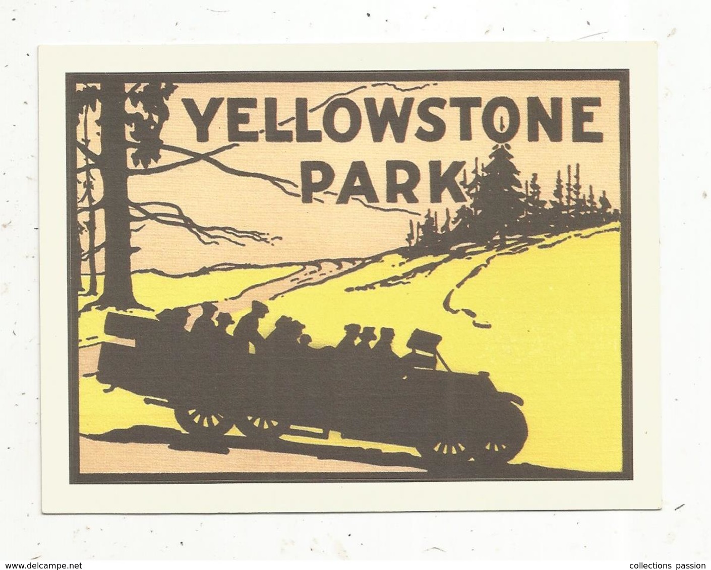 Autocollant , Sticker , Automobile , YELLOWSTONE PARK - Autocollants