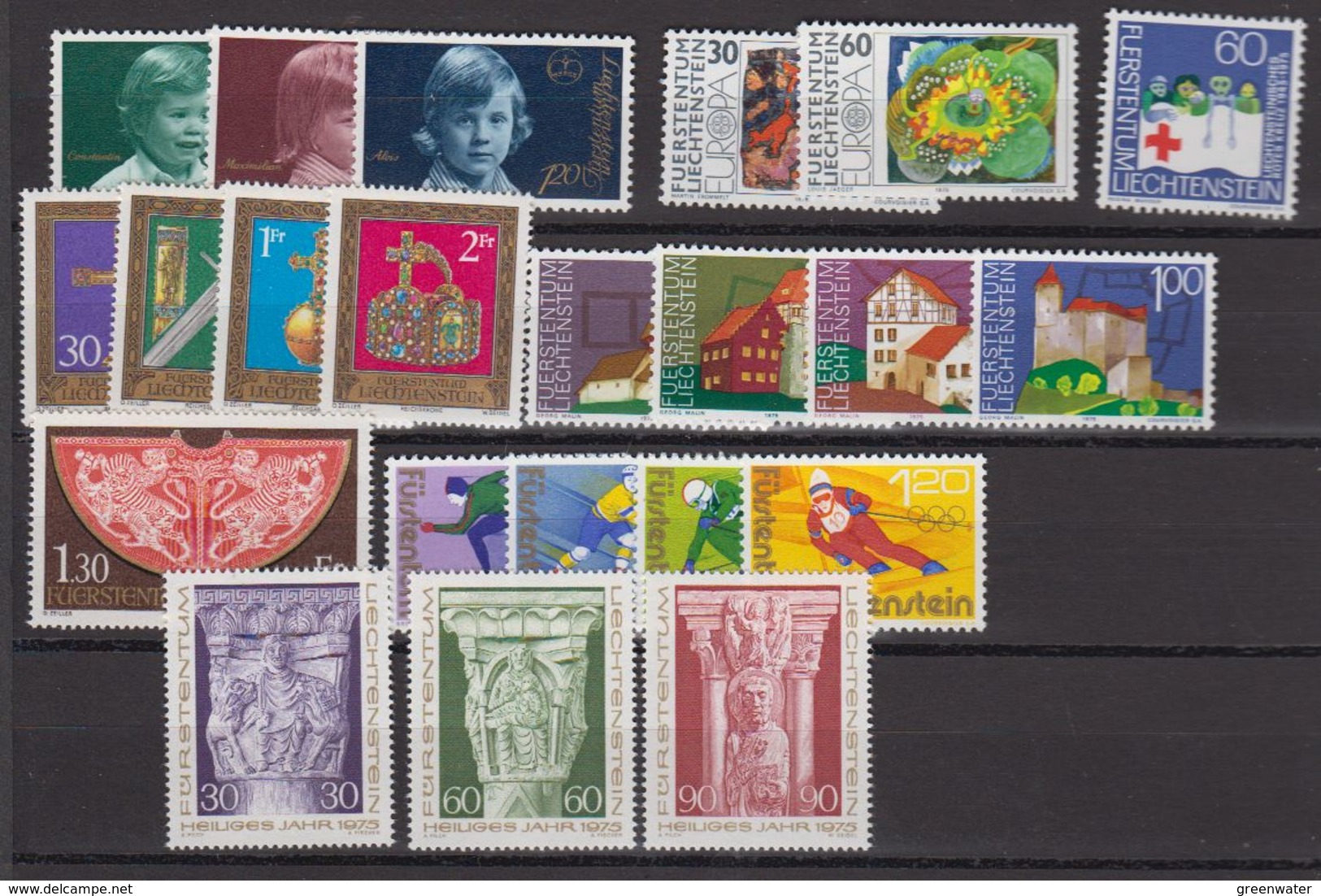 Liechtenstein 1975 Year (see Scan) ** Mnh (43994) - Volledige Jaargang