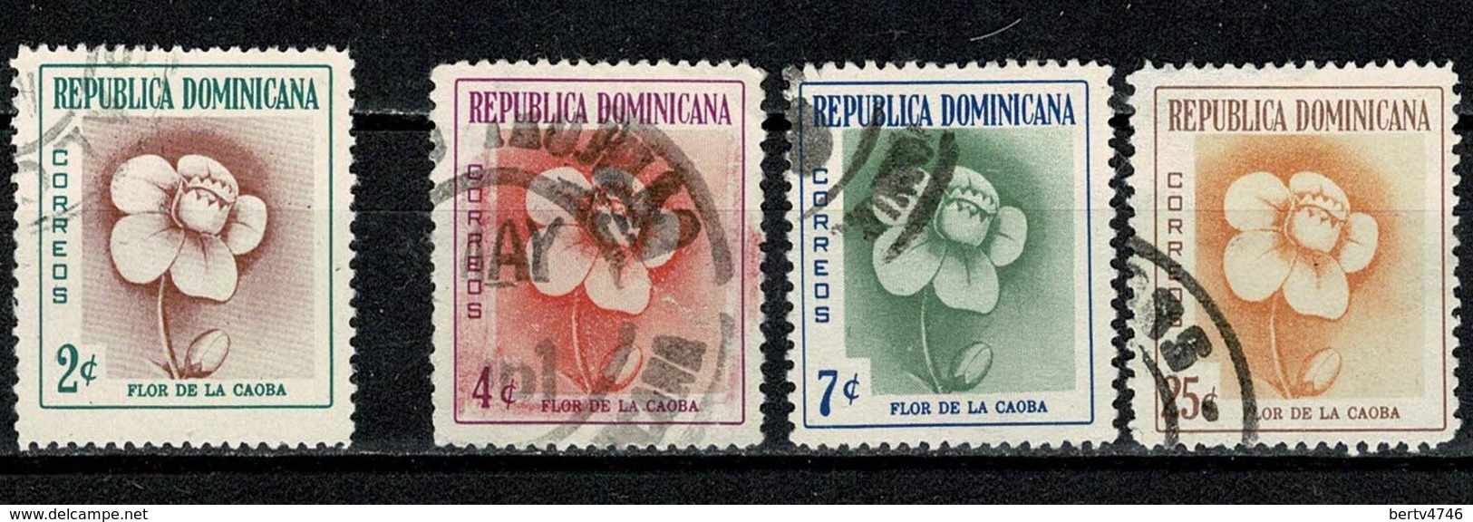 Dom. Rep. 1957/58 Yv  489/92 Used - Dominicaanse Republiek