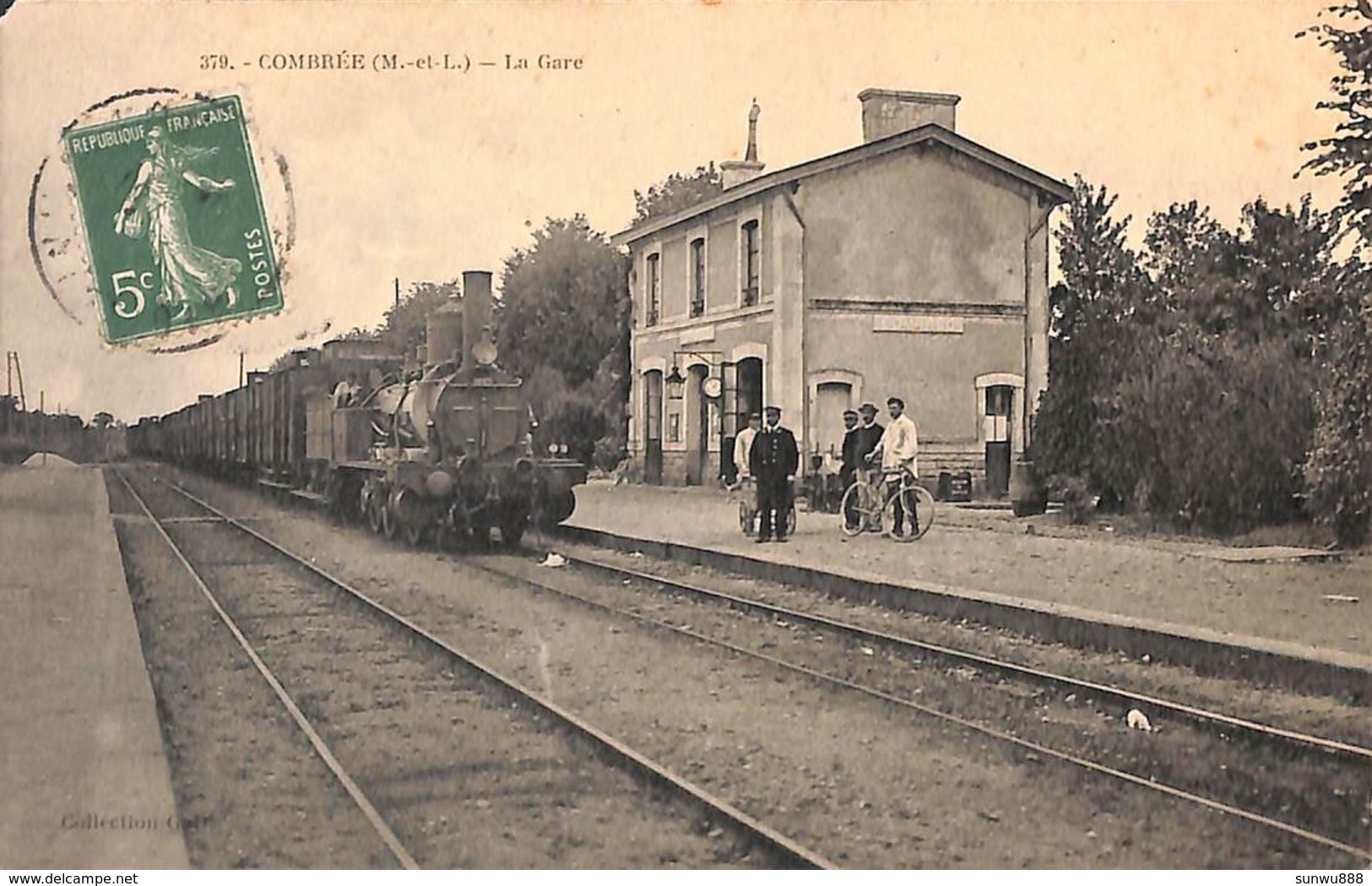 49 - Combrée - La Gare (animée Train....voir Coin Supérieur) - Other & Unclassified