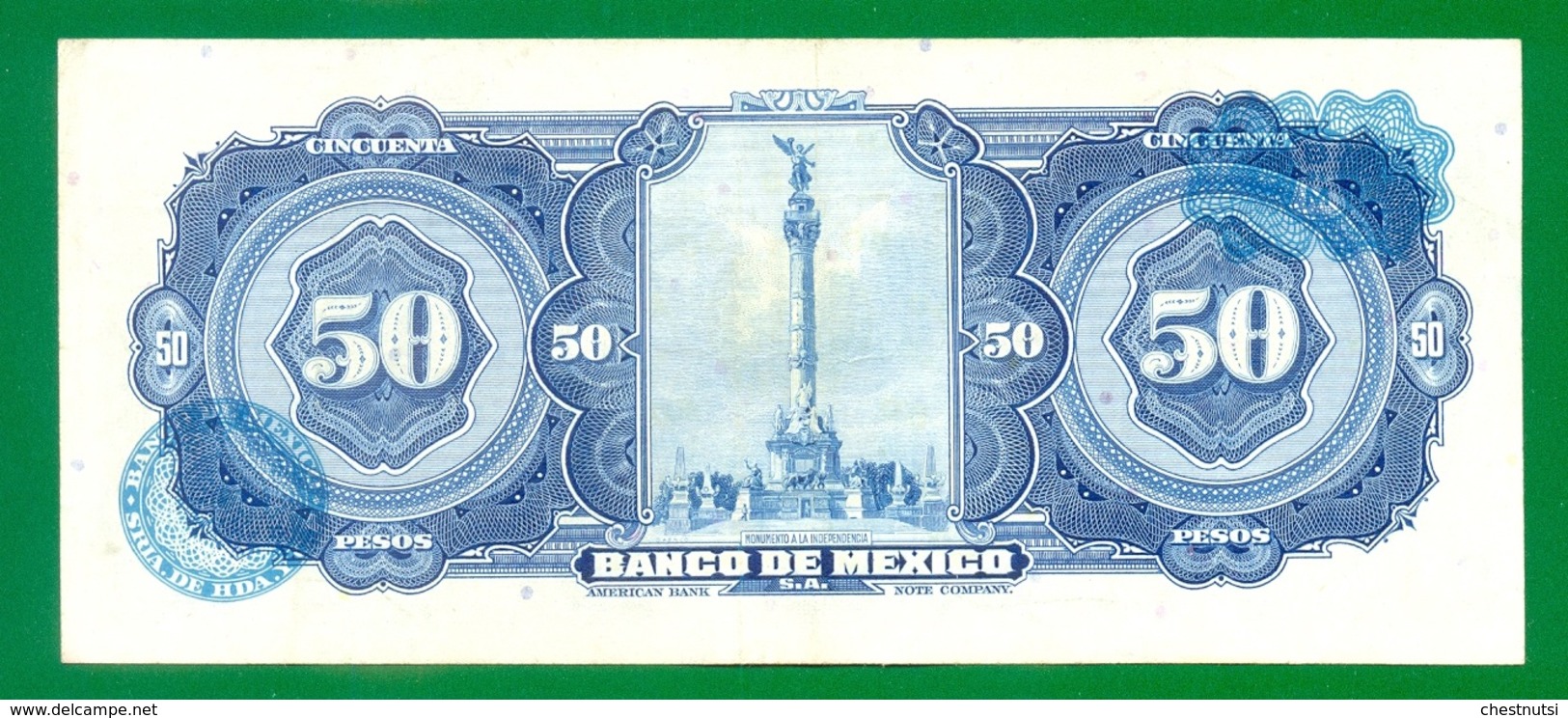 Mexico 50 Pesos 1961 P49n VF+ - México