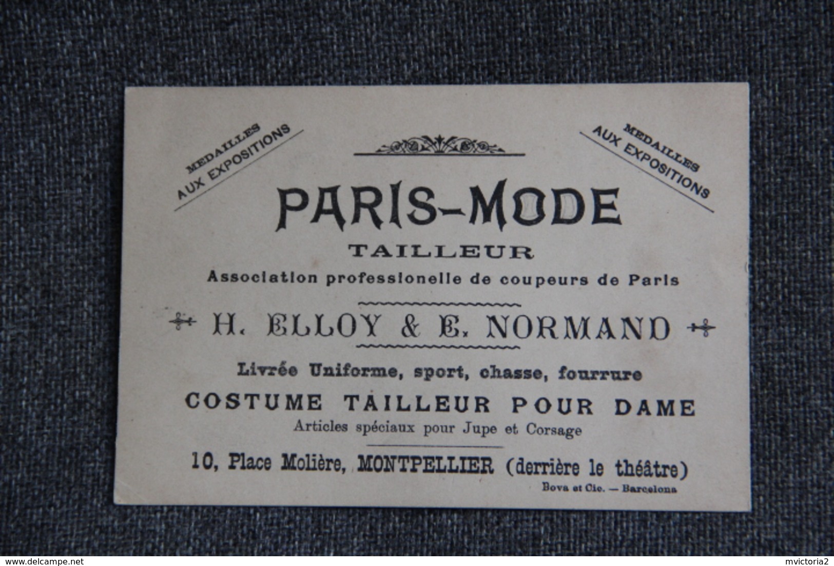 Publicité - MONTPELLIER, " PARIS MODE ", Tailleur, 10 Place MOLIERE, Derrière Le Théâtre. - Advertising