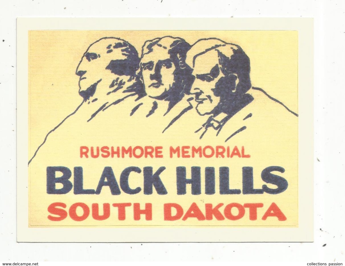 Autocollant , Sticker , RUSHMORE MEMORIAL , BLACK HILLS ,  South DAKOTA - Pegatinas