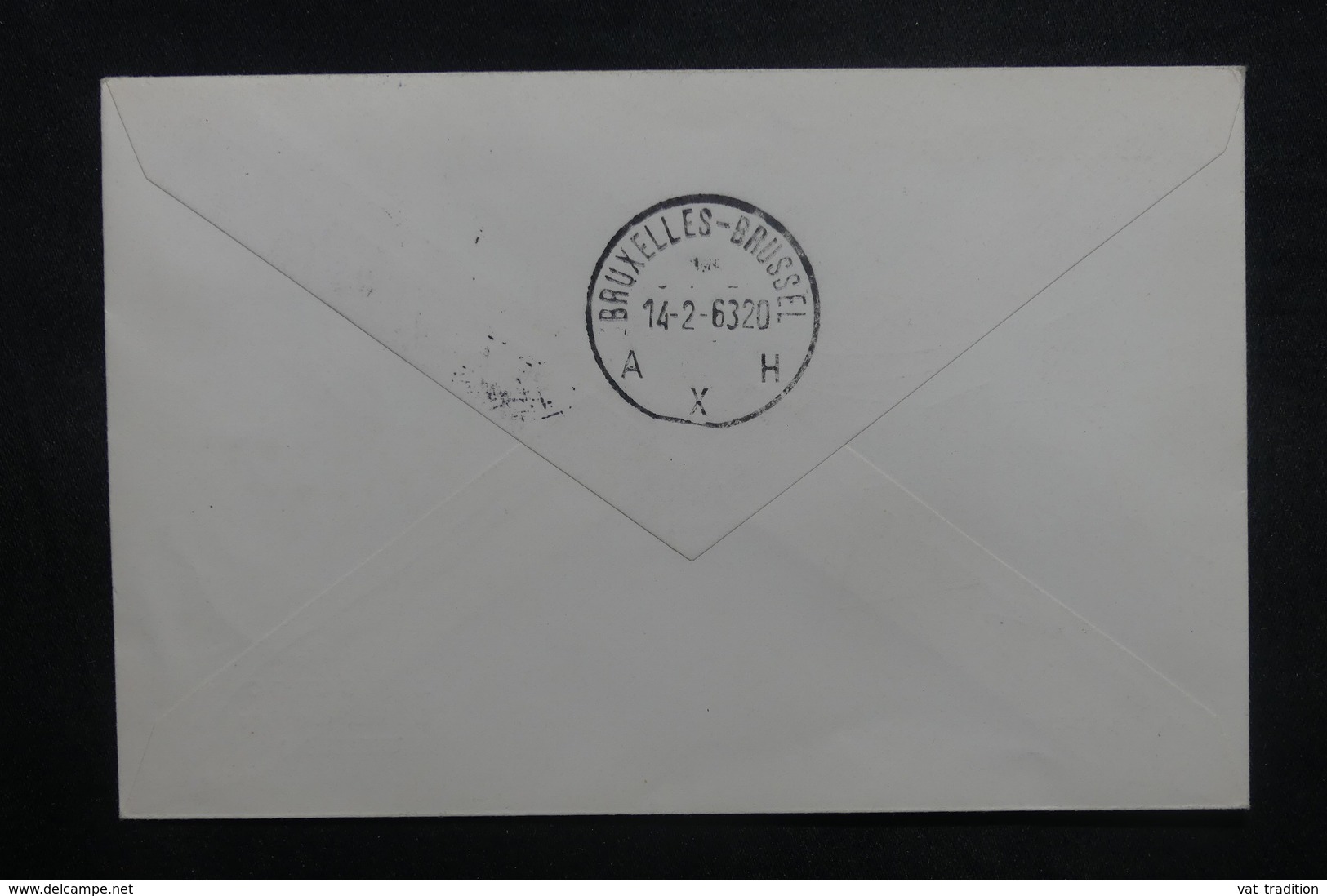 CONGO - Enveloppe Du 1er Vol Leopoldville  / Bruxelles En 1963, Affranchissement Et Cachets Plaisant - L 37262 - Other & Unclassified