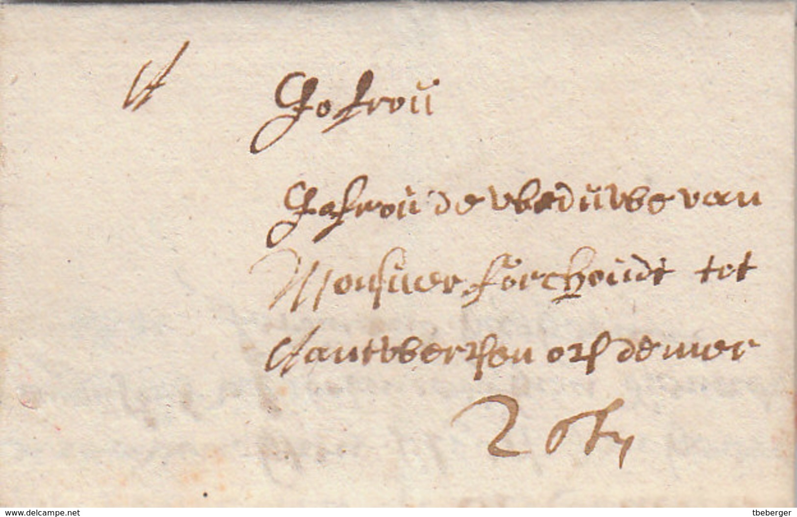 Belgique Belgium Spanish Netherlands Porto Entire 1684 (s61) - 1621-1713 (Paesi Bassi Spagnoli)