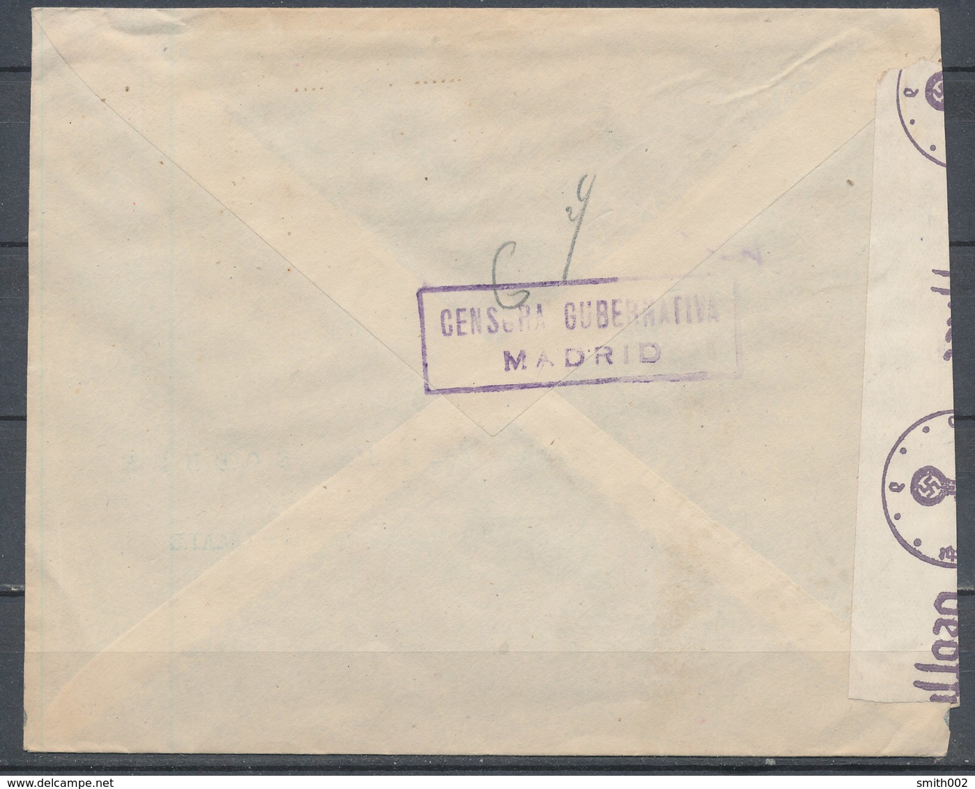 SPAIN - 1942, Leter From MADRID To HALLE (Germany), Censored - Other & Unclassified