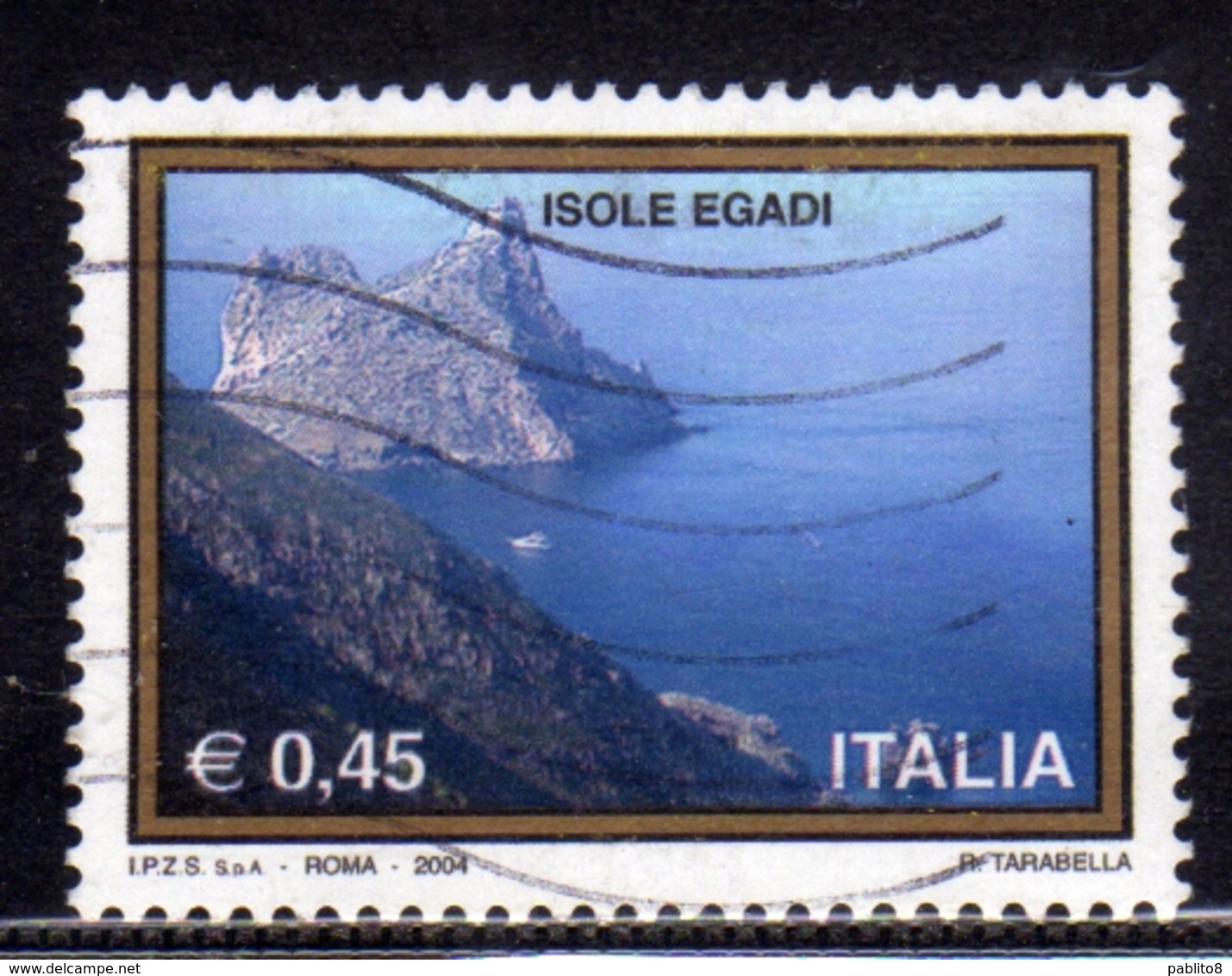 ITALIA REPUBBLICA ITALY REPUBLIC 2004 PROPAGANDA TURISTICA TOURISM ISOLE EGADI USATO USED OBLITERE' - 2001-10: Usati