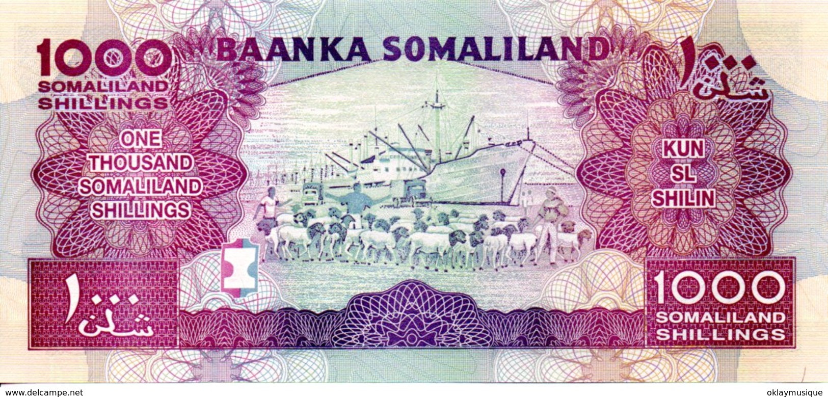 1000 Schilings 2011 Somalilan - Autres & Non Classés