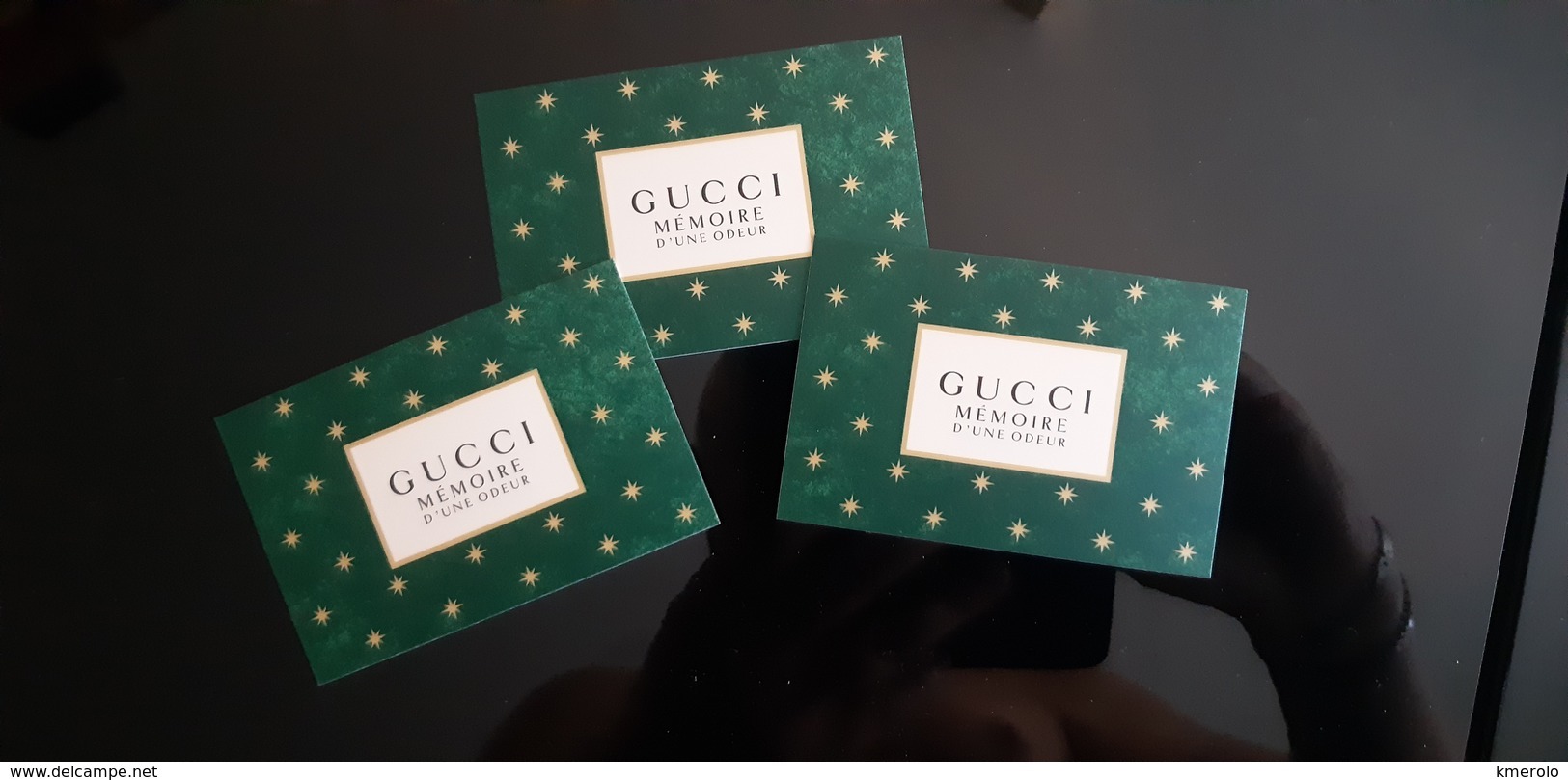 GUCCI Memoire Parfum Billet Lot De 3 - Modern (ab 1961)