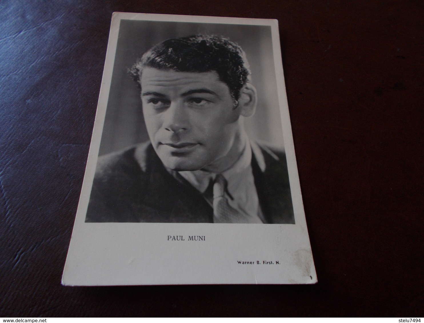 B713  Paul Muni Non Viaggiata Cm14x9 - Actors